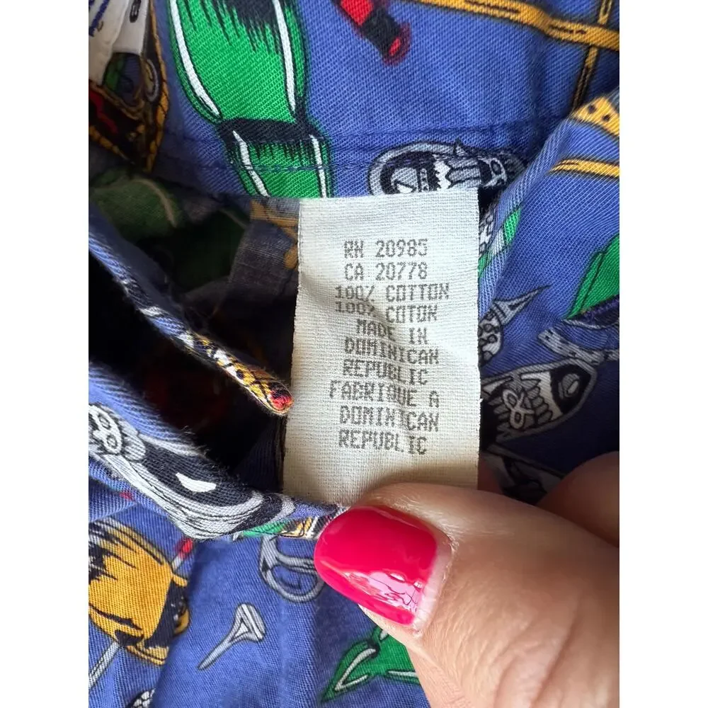 Vintage Jean Bell Golf Print Bermuda Shorts Size Small - Picture 4 of 5